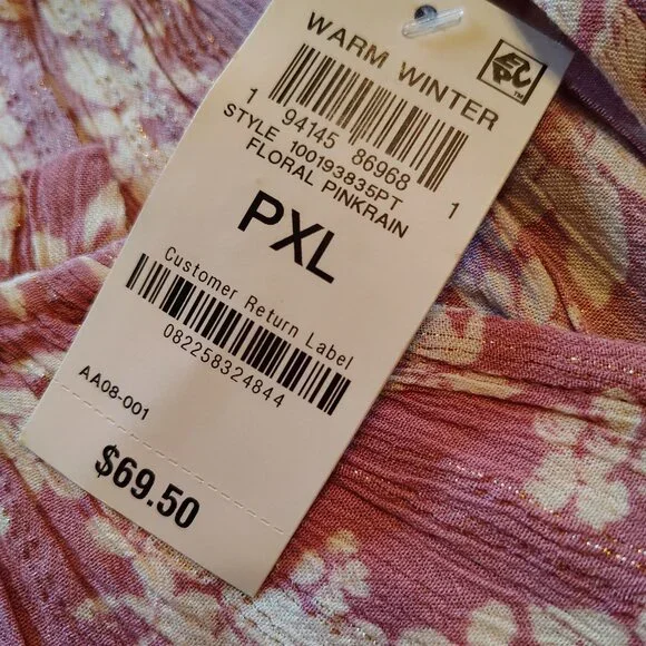 Easter Pretty top. XL is 21 to 23 Inches Armpit To Armpit. - Picture 3 of 4